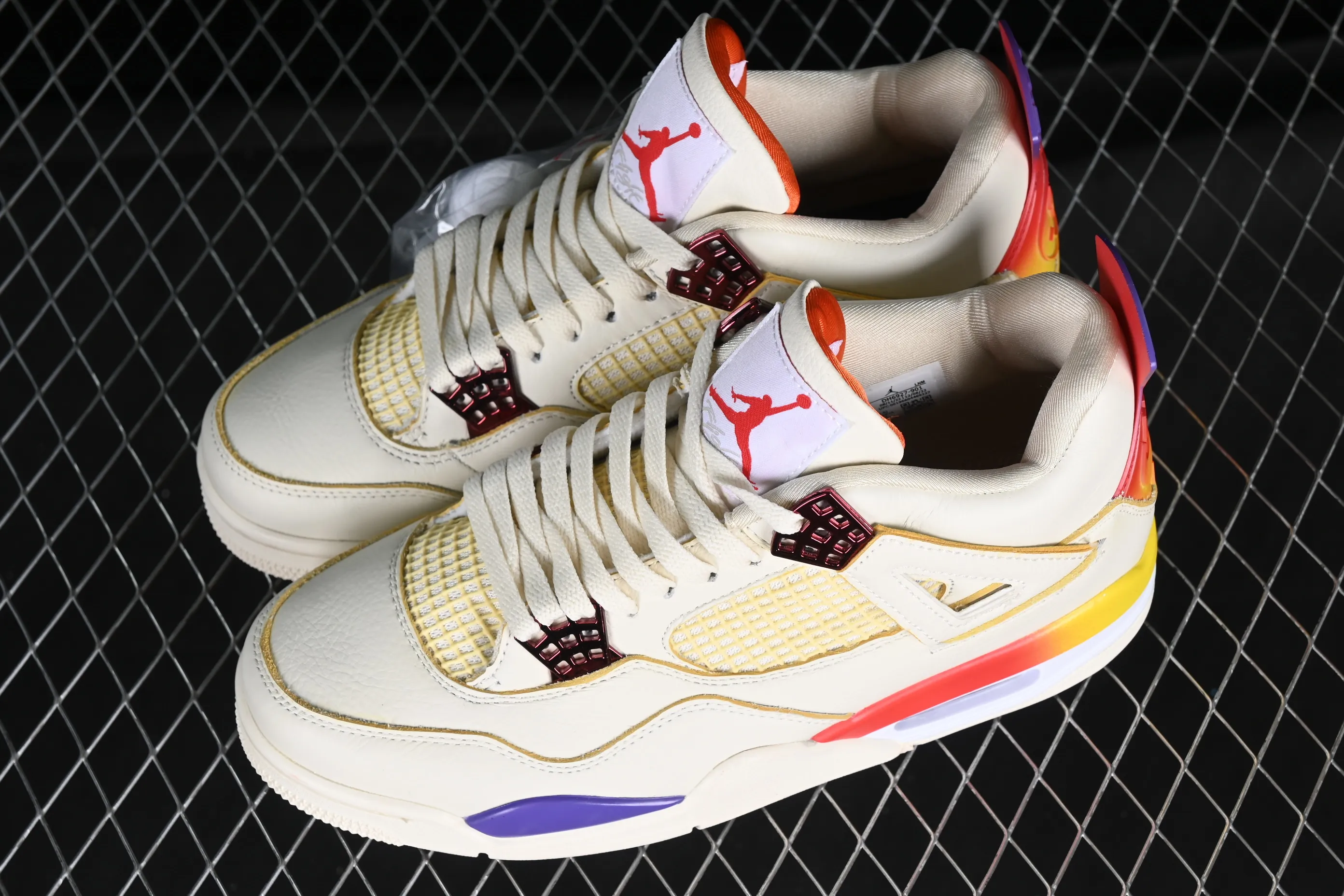 All categories Air Jordan Jordan series basketball shoes Air Jordan 4 J.Balvin x Air Jordan 4 Retro AJ4 Joe 4 rainbow gradient DH6927-901